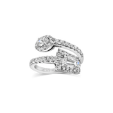 Baguette And Pear Diamond Ring