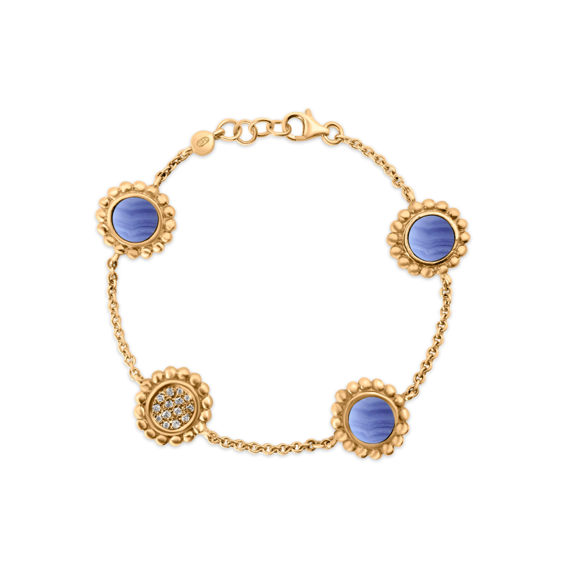 Blue Lace Agate Bubble Bracelet