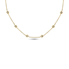 Diamond By The Yard Necklace (.05) - 12 Station