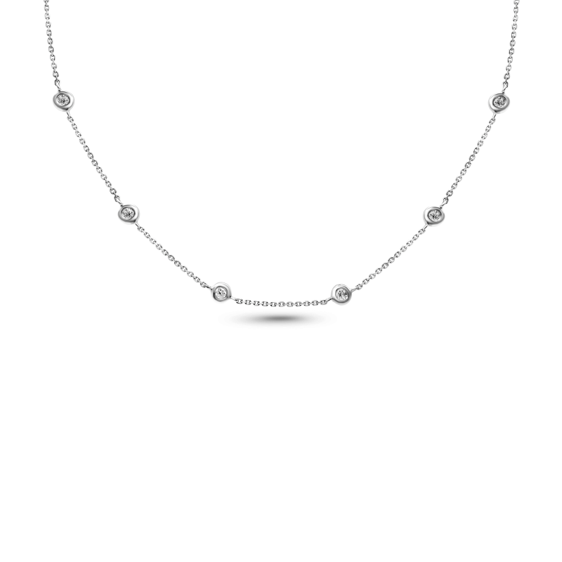 Diamond By The Yard Necklace (.05) - 12 Station