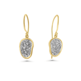 Boucles d'oreilles en forme de haricot rouge 