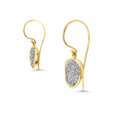 Boucles d'oreilles en forme de haricot rouge 