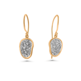 Boucles d'oreilles en forme de haricot rouge 