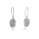 Boucles d'oreilles en forme de haricot rouge 