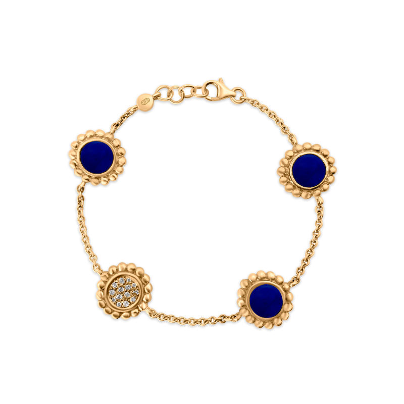 Lapis Bubble Bracelet