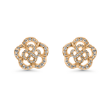 Large Camellia Flower Earrings