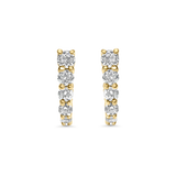 Large Graduated Diamond Earrings