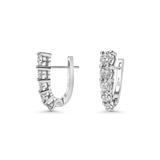 Large Graduated Diamond Earrings