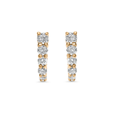 Large Graduated Diamond Earrings