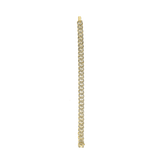 Medium Flat Diamond Curb Link Bracelet