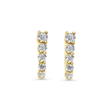 Medium Graduated Diamond Earrings