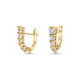 Medium Graduated Diamond Earrings