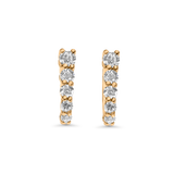 Medium Graduated Diamond Earrings