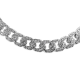 Mini Flat Diamond Curb Link Bracelet