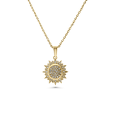 Sunburst Diamond Pendant 10mm