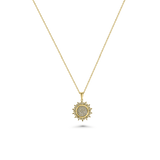 Sunburst Diamond Pendant 12mm