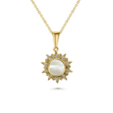 Pendentif en nacre Sunburst 10 mm 