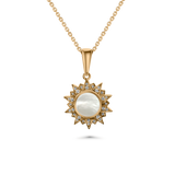 Pendentif en nacre Sunburst 10 mm 