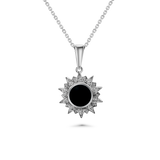 Sunburst Onyx Pendant 10mm